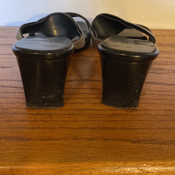 Muted Silver Slide Sandals - Picture 7 of 10